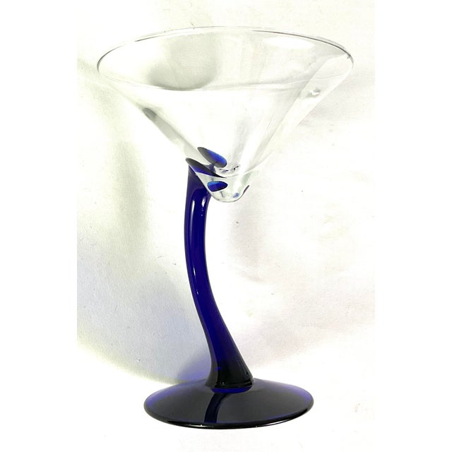 Modern 1990s Libbey-“Bravura”-Stylish, Modern Martini Glasses – Set of Four For Sale - Image 3 of 5