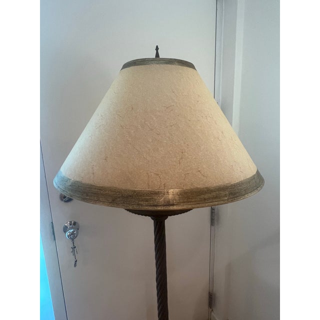 Formations Pair of Formations Usa Heavy Iron Floor Lamps For Sale - Image 4 of 12