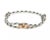 Contemporary Louis Vuitton France Empreinte 18k Pink Gold Charm Black & White Cord Bracelet For Sale - Image 3 of 5
