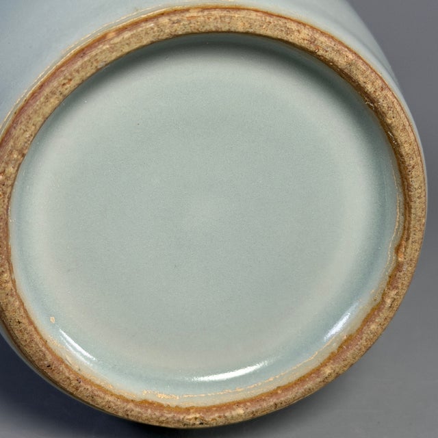 Antique Chinese Longquan Celadon Vase | One of a Kind For Sale - Image 4 of 7