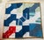 Blue Handmade Americana Bow Tie Quilt Mat For Sale - Image 8 of 15