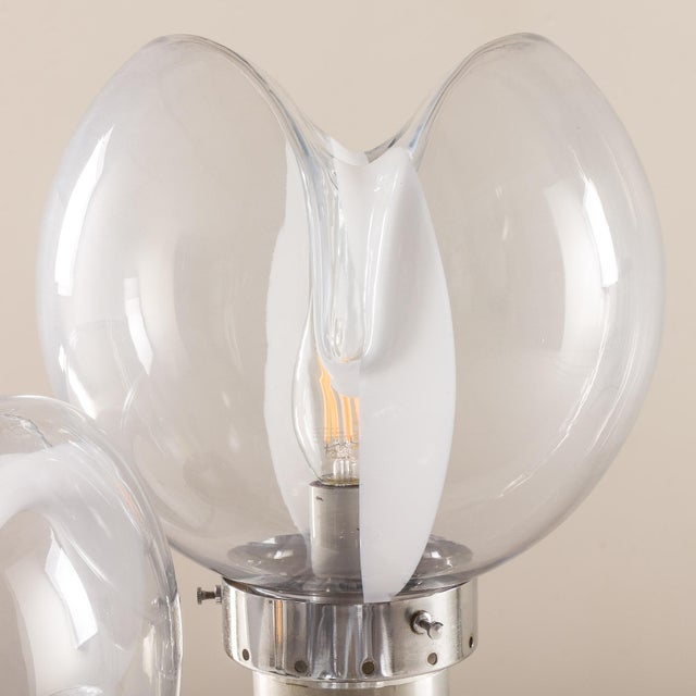 Floor Lamp in Aluminum and Glass from Mazzega, Italy, 1960s For Sale - Image 6 of 11