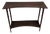 Vintage Italian Ebonized Beech Console Table with Lower Shelf, 1980s For Sale