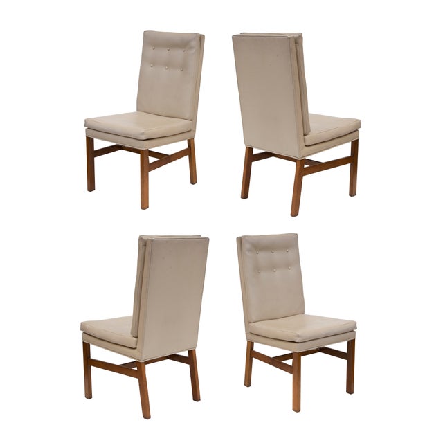 Johnson Furniture Tufted Dining Chairs Set of 4 Chairish