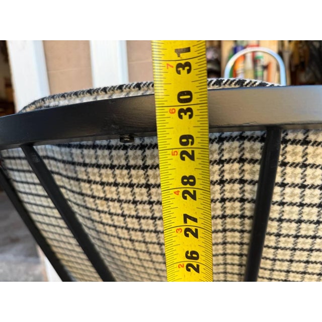 Pair of Vintage Black Painted Barrel Back Tub Chairs For Sale In Washington DC - Image 6 of 18