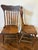 Brown Pair of American Late Victorian Carved Elm Pressed-Back Spindle Side Chairs, C. 1890–1910 For Sale - Image 8 of 11