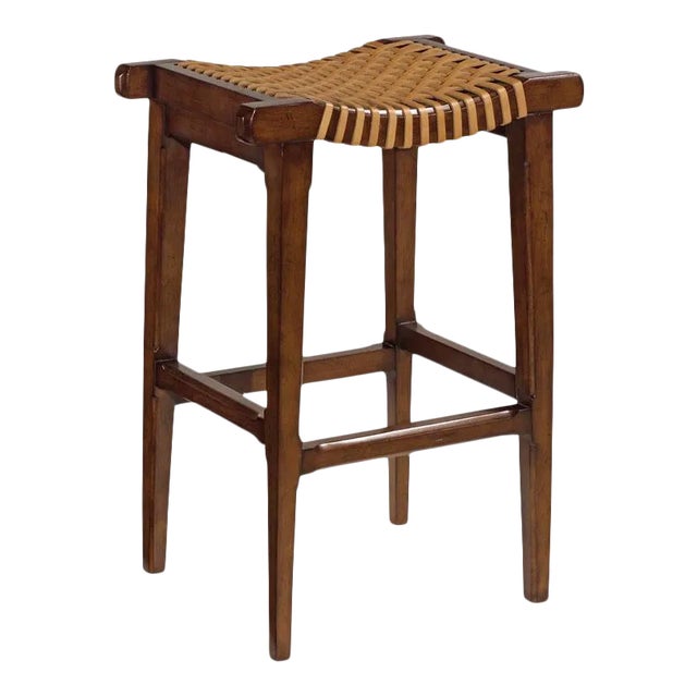 Cheiftain Counter Stool in Brown For Sale