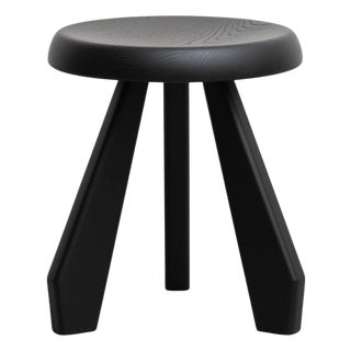Meribel Black Stool by Charlotte Perriand for Cassina For Sale