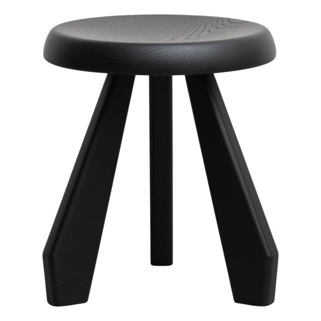 Meribel Black Stool by Charlotte Perriand for Cassina For Sale