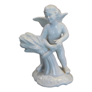 Vintage 1960’s German Karl Thieme Dresden Porcelain Spring Putto Cherub Figurine