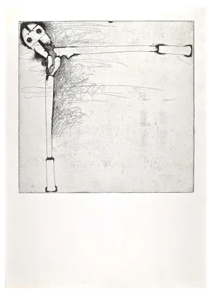 Jim Dine, The Pincers, Original Etching, 1973