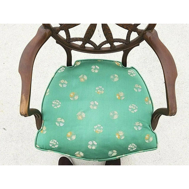 18th Century 1700's George III Mahogany Hepplewhite Elbow Armchair In Manner Of Robert Adam For Sale - Image 5 of 7