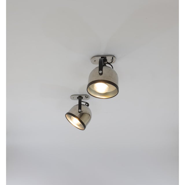 Mid-Century Modern Wall Lamps by Gae Aulenti and Livio Castiglioni for Stilnovo, 1970s, Set of 2 For Sale - Image 3 of 7