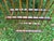 Simple, primitive vintage wooden plate rack. It has 8 slots on the top and bottom. No marks. Structurally sound with some...