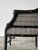Black Vintage Black Lacquered Faux Bamboo Barrel-Back Armchair For Sale - Image 8 of 18