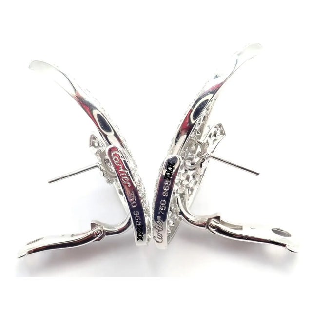 Cartier Colombe De La Paix Dove of Peace Diamond White Gold Earrings, A Pair For Sale In Philadelphia - Image 6 of 13
