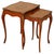 Vintage French Inlaid Parquetry Nesting Tables, Set of 2 For Sale - Image 11 of 11