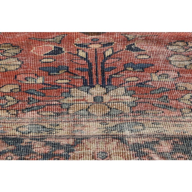 Textile Late 19th Century Persian Mahal Rug - 09'10 X 12'08 For Sale - Image 7 of 11