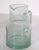 Mid 20th Century Vintage Seed Glass Water Pitcher and Glass For Sale - Image 5 of 6