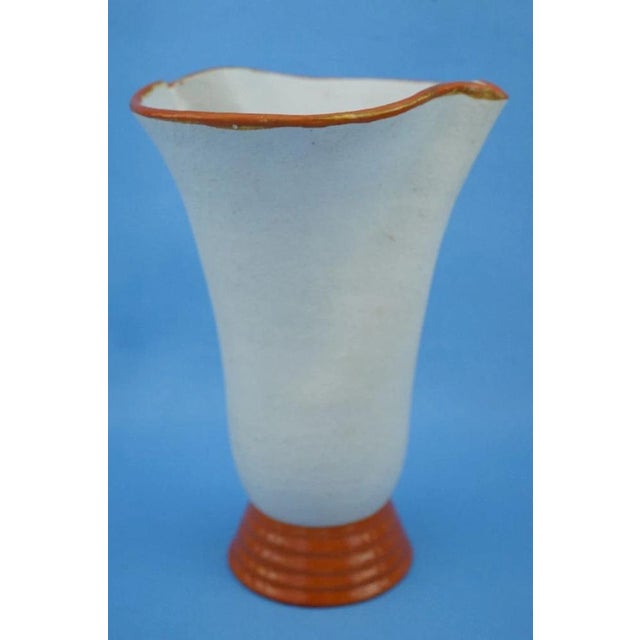 20th Century Art Deco Ceramic Vase with Futuristic Elements by Manlio Trucco for La Fenice, Albisola, Italy, 1920s For Sale - Image 6 of 18