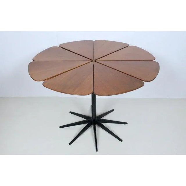 Richard Schultz Cedar & Black Iron "Petal" Dining Table, 1960's For Sale - Image 12 of 12