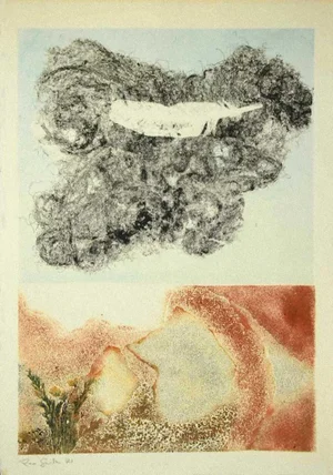 Composition - Original Etching on Cardboard by Leo Guida - 1971 1971