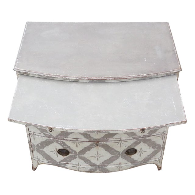 Antique 19th Century Bow Front Chest of Drawers For Sale - Image 6 of 10