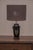 French Black Glazed Ceramic Table Lamp, 1970s For Sale - Image 6 of 10