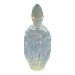 Vintage Sabino Opalescent Art Glass Perfume Bottle With 5 Nymphs