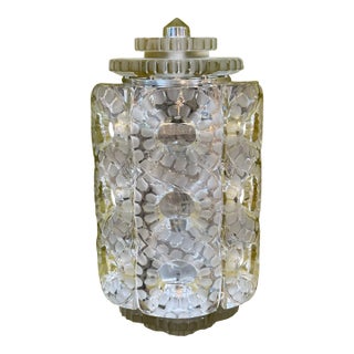Lalique Seville Cut Glass Wall Sconce, Clear For Sale
