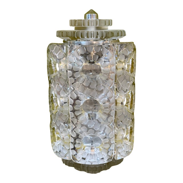 Lalique Seville Cut Glass Wall Sconce, Clear For Sale