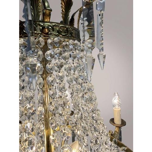 1930s 20th Century French Waterfall Chandelier, 1930s For Sale - Image 5 of 7