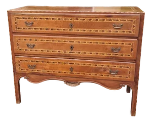 Directory Chest of Drawers in Walnut and Cherry Inlays, 1740