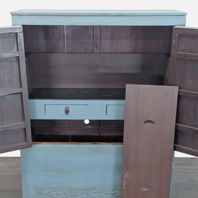 Wood Chinese Wood Cabinet For Sale - Image 7 of 10
