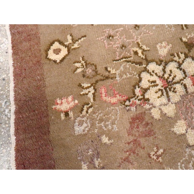 Rustic Galerie Shabab Collection Mid-20th Century Turkish Anatolian Throw Rug For Sale - Image 3 of 6