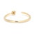 Modern Diamond Negative Space Band Ring, 18k Yellow Gold, Ring Size 6.5 For Sale - Image 3 of 6