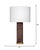 Contemporary Jamie Young Preston Burl Wood Table Lamp with Linen Shade For Sale - Image 3 of 4
