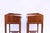 Vintage Bedside Tables in Walnut and Beech, 1950s, Set of 2 For Sale - Image 9 of 18