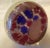 Vintage Millefiori Red and Blue Murano Blown Glass Paperweight For Sale - Image 4 of 5
