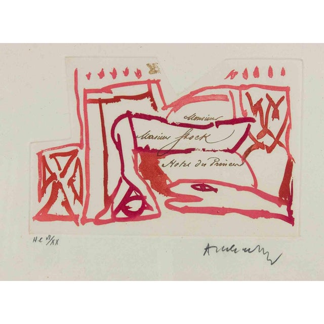 1980s Pierre Alechinsky, Carta Canta, Etching, 1987 For Sale - Image 5 of 5