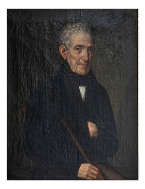 Biedermeier Artist, Portrait of an Older Gentleman, Early 19th Century, Oil on Canvas