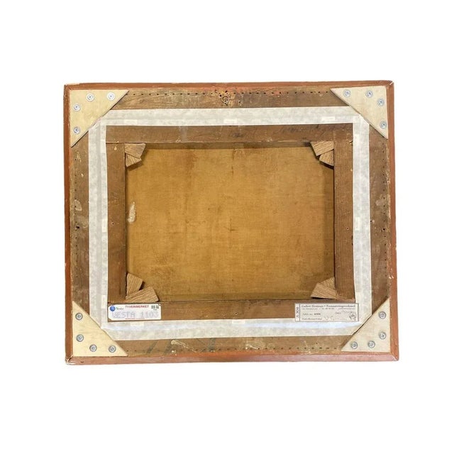 After Frederik Martin Sørvig, Maritime Scene in Bergen, 1878, Oil on Canvas For Sale - Image 3 of 4