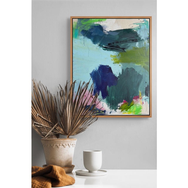 Abstract Contemporary Abstract Acrylic & Oil on Canvas "Feather Duster" by Marcus Aitken For Sale - Image 3 of 6