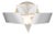 Contemporary Prisma by Oggetti Clear Prism Wall Sconce With Shiny Chrome Hardware For Sale
