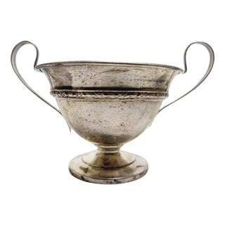 Art Deco Silver Sugar Bowl, 1950s For Sale