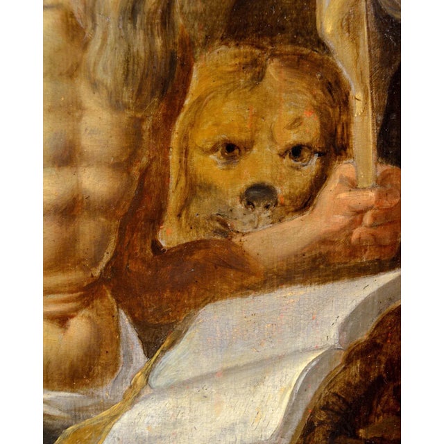 Follower of Prospero Fontana, Saint Jerome, 1590, Oil on Board For Sale - Image 9 of 15