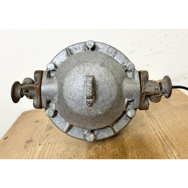 Dark Grey Cast Aluminium Explosion Proof Lamp from Elektrosvit, 1970s For Sale - Image 14 of 18