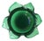 Scandinavian Modern Emerald Green Art Glass Bowl, Organic Modern, 1960s Denmark For Sale