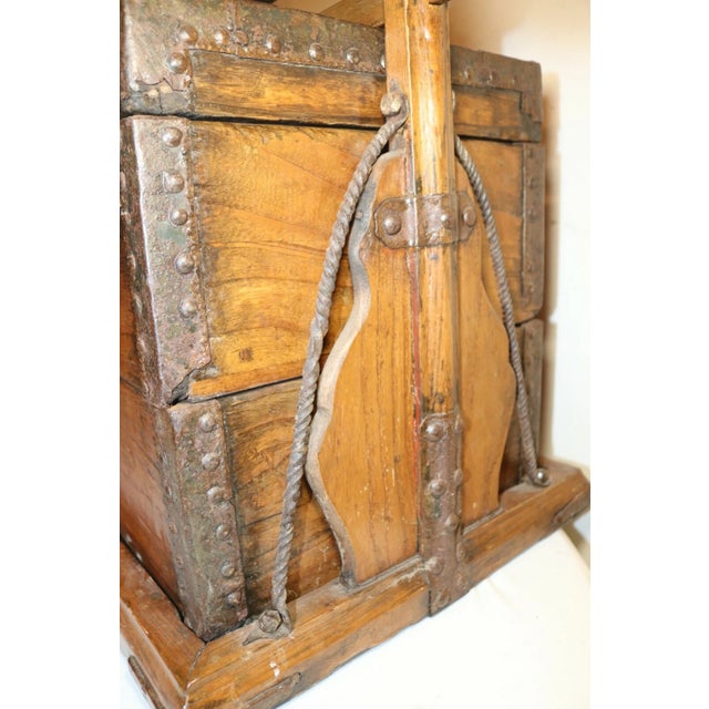 Up for sale is a very rare antique 18th century Chinese wood and wrought iron tiered wedding chest. It's crafted with...