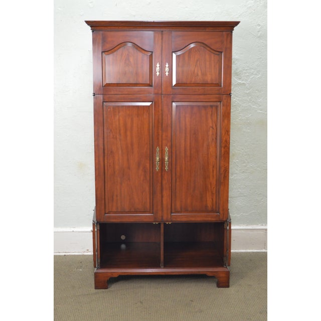 Henkel Harris Solid Cherry Large Media Armoire Chairish